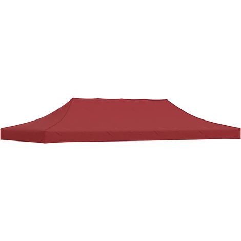 Partyzelt-Dach 6x3 m Burgunderrot 270 g/m² vidaXL