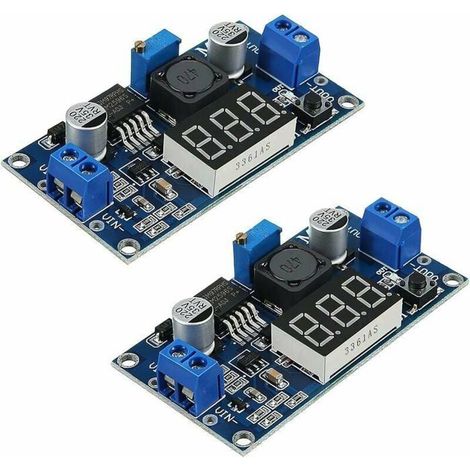 Kit di moduli di conversione di tensione DC-DC step-down, modulo step-down regolabile, modulo stabile da 36V/24V/12V a 5V 2A. (1/4)
