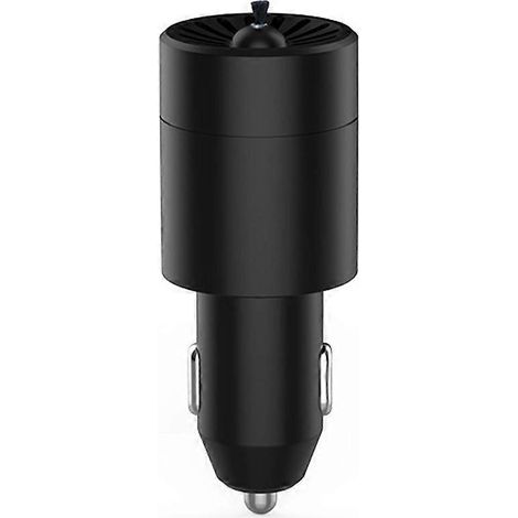 Purificateur d'air pour voiture avec ioniseur, noir mat, désodorisant portable pour voiture, détachable pour l'intérieur du véhicule - JBMEDIA (1/4)