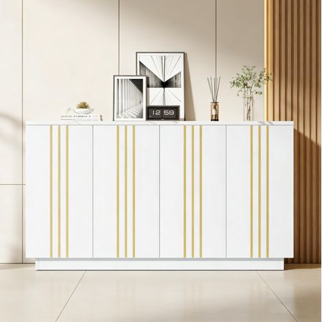 Madia 4 ante contenitore in truciolare 140 cm OKMYHOME (1/5)