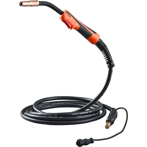 Pistolet de soudure MIG 250A avec câble 4,5m, compatible Lincoln Power MIG 200/215/216/255 et Wire-Matic 255, pour fils 0.9mm et 1.2mm. (1/5)