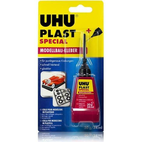 Colla per modellismo Uhu hart specifica per plastica 35ml (1/3)