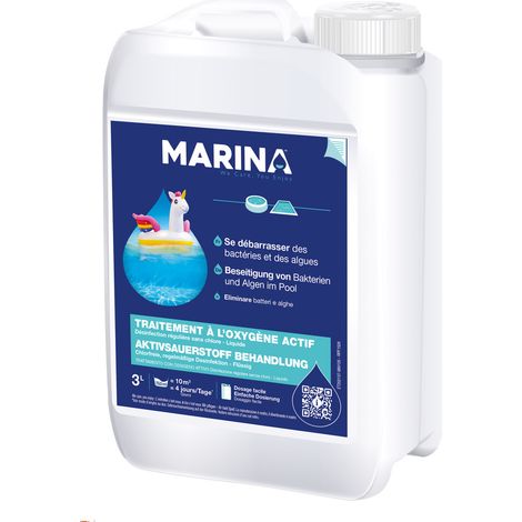 Traitement à l'oxygène actif sans chlore 3 L - Marina