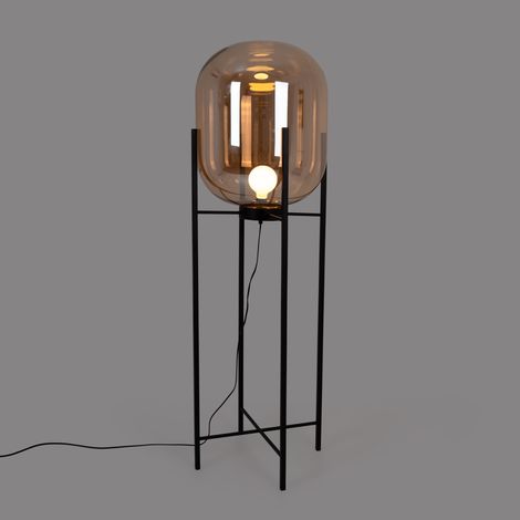 Lampadaire design "BIG CRAFTY" - E27 - Ambre