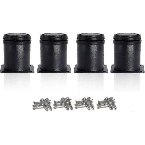 Pieds de table en acier inoxydable, adaptés aux meubles, hauteur 50 mm, réglables de 0 à 15 mm. (1/5)
