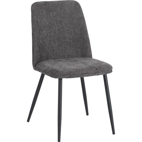 DI.MO Sedia Tracy in Tessuto Grigio Scuro 57x45x84 cm – Design Moderno (1/5)