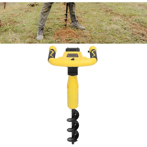 Trivella elettrica senza fili, motore brushless 320 giri/min, trapano manuale per pali e piantagioni, batteria da 2000 mAh (1/4)