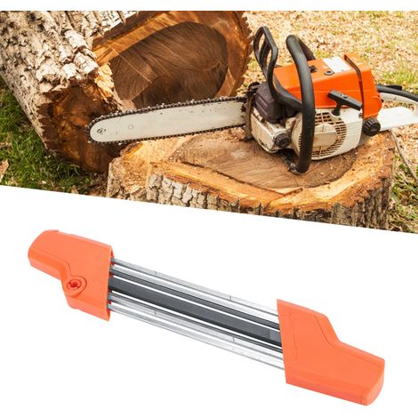 Affûteur de chaîne de tronçonneuse 2 en 1 3/8 po (4,0 mm) pour le travail du bois, compatible avec STIHL 56057504303 (1/4)