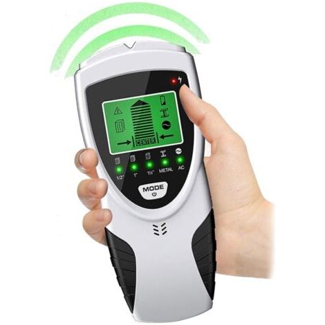 BARKBUSTERSDétecteur mural, scanner mural 5 en 1, détecteur de tuyaux métalliques avec écran LCD, pour détecter le bois, le métal et les câbles dans les murs