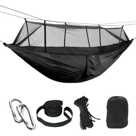 Hamac Ultra-léger Nylon Parachute – 300kg, 260x140cm, Séchage Rapide Respirant (1/4)