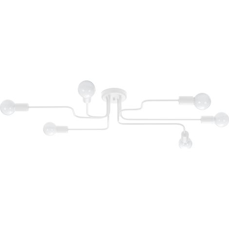 DECKENLEUCHTE VIVID 6 E27 WEISS LUMILO 14.299.43 (1/5)