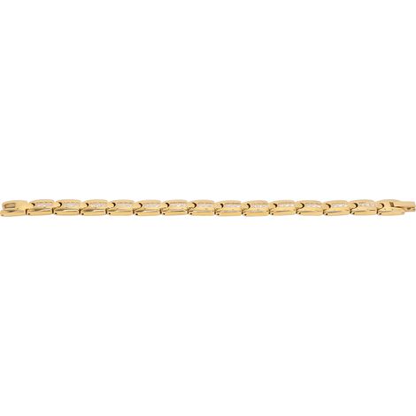 Bracelet magnétique thérapie en acier titane, élégant et stylé, pour perte de poids, réduction fatigue, bien-être quotidien. (1/5)
