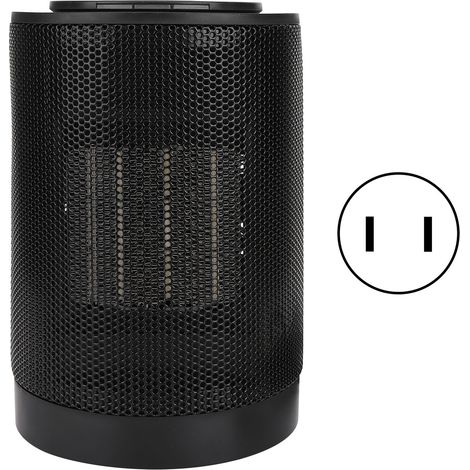 Radiateur électrique de bureau 1200W, rotation 70°, chauffage intelligent PTC en céramique, portable, prise américaine 110V (1/5)
