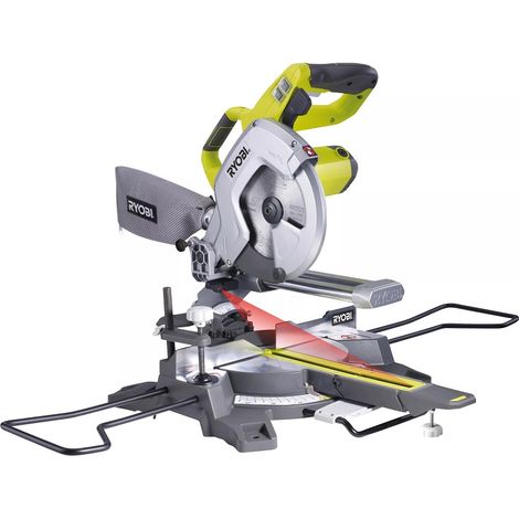 RYOBI - Radialgehrungssäge 1.500 W - Sägeblatt 216 mm 48 Zähne - Schnittkapazität 70 x 270 mm bei 90° - Laser und LED - 15 kg - EMS216L (1/5)