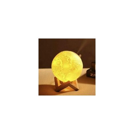 Humidificateur veilleuse lune 880 ml, intensité variable, base bois – (1/4)