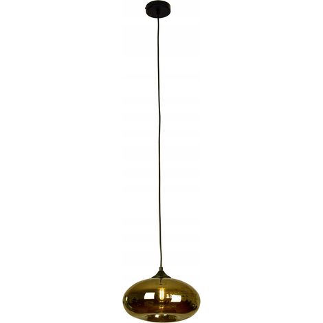 Suspension pour salon/salle à manger avec abat-jour en verre (1/3)