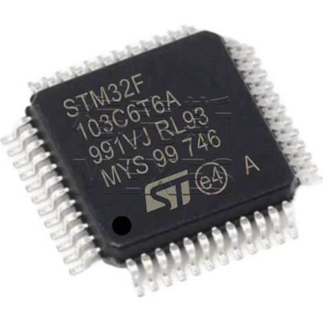 Electronic components of the STM32F103C6T6A STM32F103C6T7A chip, 5 units to assemble.