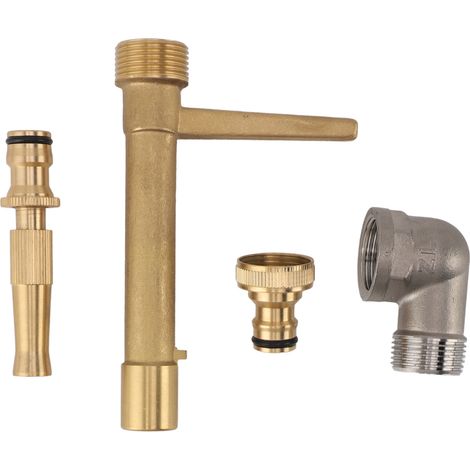 Clé de Vanne G3/4 Laiton Robuste Clé de Raccordement Rapide pour Arrosage (1/5)