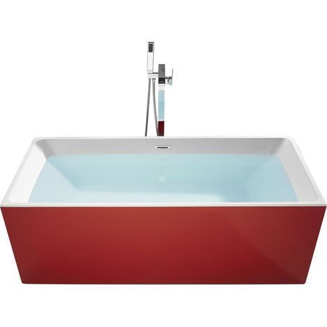 Freestanding Bathtub RIOS 1700 x 800 mm Red
