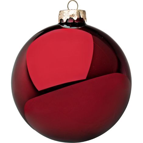 EDG Enzo De Gasperi Addobbo Palla di Natale Vetro D 6 Cm Cf 9 Pz Rosso (1/5)