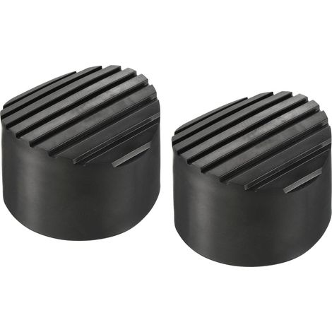 2Pcs Patin, Caoutchouc, Antidérapant, Rond, 76mm, Noir, Pour Échelle (1/5)