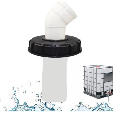 [NEVER USED] 45° IBC tank cap with washable nylon filter for 1000 l IBC rainwater tank, IBC cap filter, IBC tank accessories, 165 mm nylon rainwater filter (1/4)