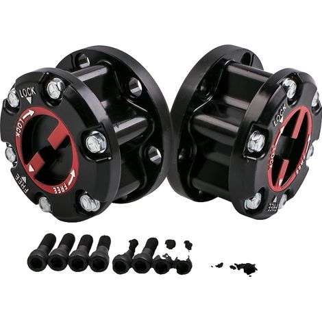 Mozzo a rotazione libera, compatibile con Isuzu D Max dal 2005 in poi, 17 denti scanalati, compatibile con Isuzu Trooper e Holden Jackaroo, la confezione include 2 mozzi a bloccaggio manuale, fessura  (1/5)