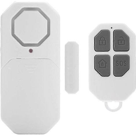 Alarme sans fil pour portes et fenêtres 140 dB, télécommande multifonction, alarme magnétique pour la sécurité de la maison, antivol (1/5)