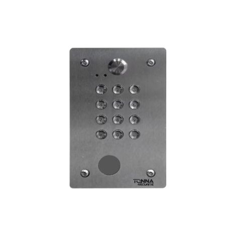 Tonna 647830 Stainless Steel Keypad, 30 Codes, 1 Relay, Flush-Mount - 178 x 110 mm