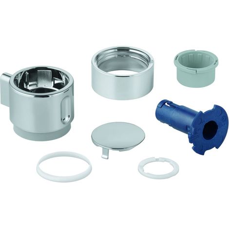 Grohe Absperrgriff für Grohtherm Thermostat-Fertigmontageset, Mattschwarz, 490812430 (1/2)