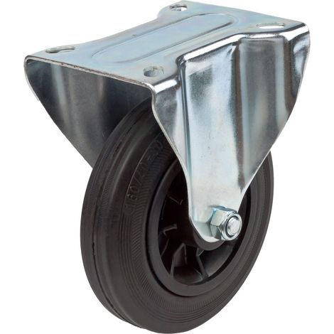 Bockrolle mit Kunststofffelge 160 mm Bockrollen Lenkrollen Rollen Transport (1/3)