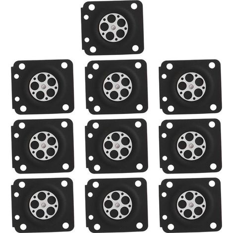 BelleRise - 10pcs Membrane carburateur – Pour Zama MS210 MS230 MS2500 – Caoutchouc durable – Réparation tronçonneuse (1/5)