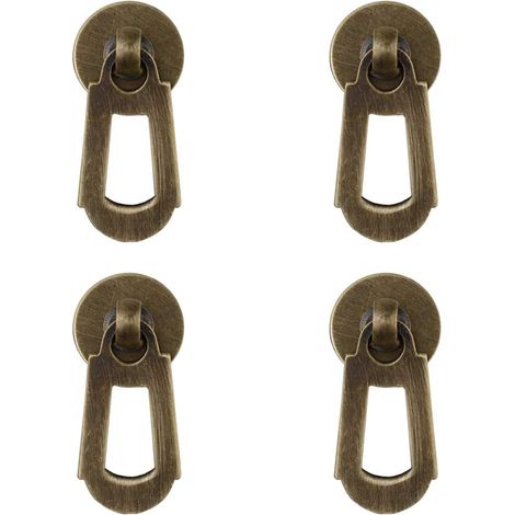 Lot de 4 petites poignées de tiroir, de fenêtre, de boîte à bijoux, de porte d'armoire, de style chinois (1/5)