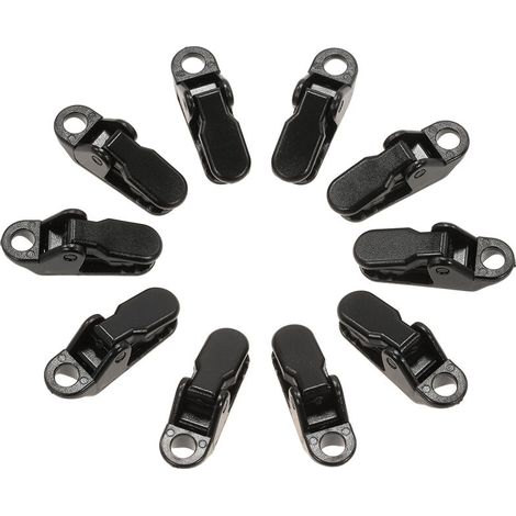 Clip per teloni, clip per tende da sole, 10 pezzi (1/4)