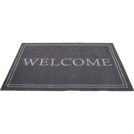 Paillasson Welcome fond gris ardoise Mississippi (1/4)