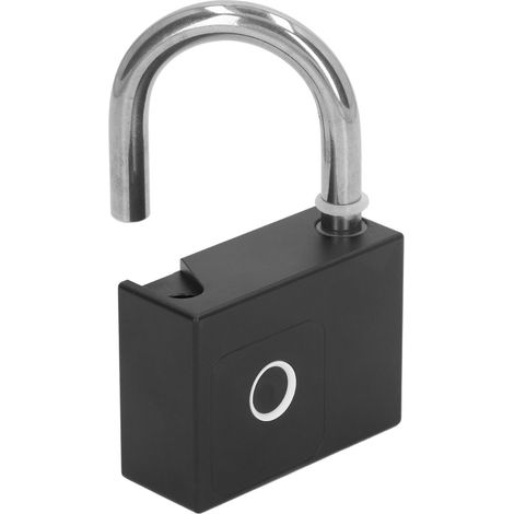 Verrou intelligent à empreinte digitale BT, contrôle par application, antivol USB rechargeable avec clés de secours, noir, serrure de sécurité (1/5)