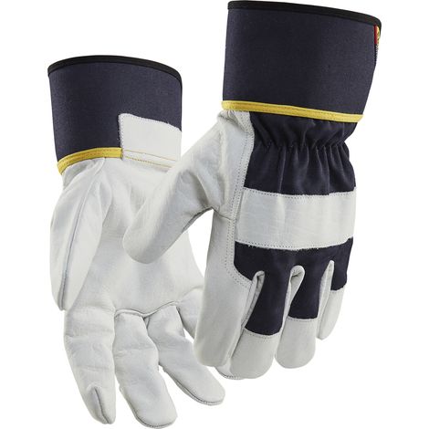 Gants de protection en cuir 2841 Marine foncé/Blanc Blaklader - 284114628610 T9