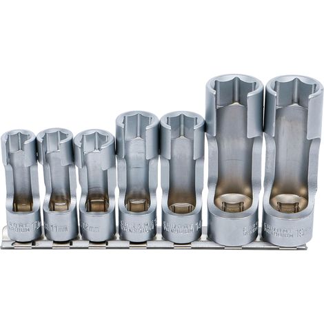 BGS Set de vasos ranurados 7 piezas metálicas duraderas (1/4)