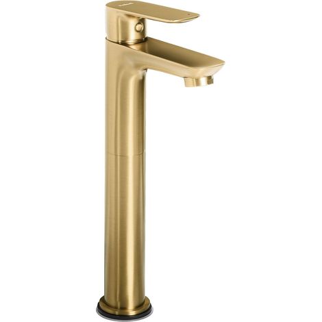 Elegante rubinetto per lavabo in ottone cromato monocomando 21 cm oro Chimbote