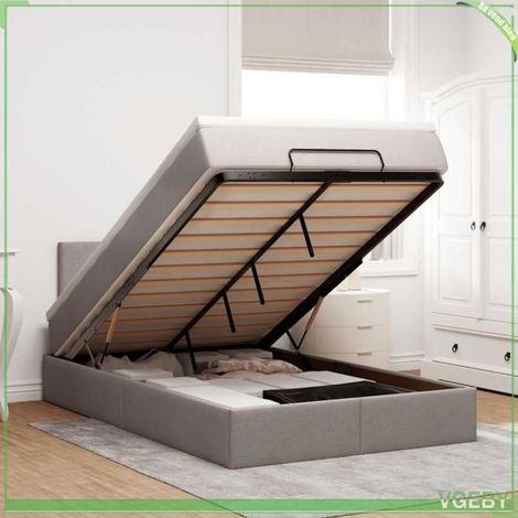 Cadre de lit ottoman - Mod. 3312219 - Rangement hydraulique - Matelas 120x200x20 cm - LED intégrée (1/5)