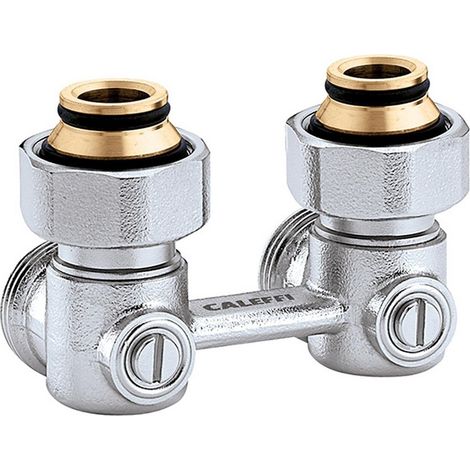 Caleffi Zweirohr Hahnblock 3011 Eckform, 3/4Z IG (1/3)