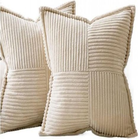 Housse Coussin - 45x45 cm - Velours Microfibre - Fermeture Éclair - Décoration Salon Chambre - Lot de 2 (1/5)