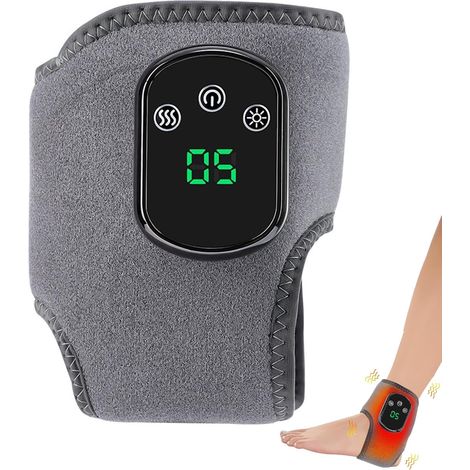 Masseur Pieds Électrique, Masseur de Pieds Chauffant, Massage Pieds Circulation Sanguine pour la Cheville, le Talon, la Semelle et la Voûte Plantaire (1/5)