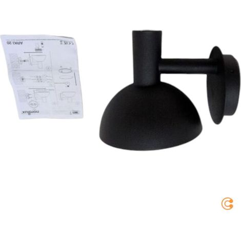 [GEBRAUCHT] B-Ware Nordlux Außenwandleuchte Arki schwarz Gartenlampe Wandleuchte dimmbar IP54 Ø20cm (1/2)
