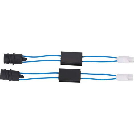Décodeur LED 2 pièces T10 LED ampoule de phare avertissement adaptateur d'annulation de phare sans erreur décodeur résistance de dispositif résistance Canbus anti erreur dynamique led clignotant