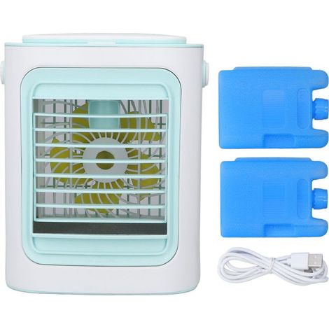 Ventilador de escritorio con humidificador, 3 velocidades, portátil, USB, silencioso para el hogar - KZQ (1/4)