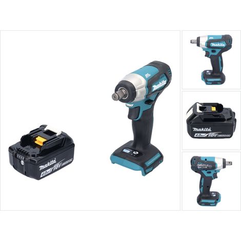 Llave de impacto sin cable Makita DTW 181 M1 18 V 210 Nm 1/2" sin escobillas + 1x batería recargable 4,0 Ah - sin cargador