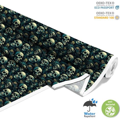 TESSUTI DECORATIVI PER ESTERNI OXFORD - Motivo Teschio I DX4790 (1/5)