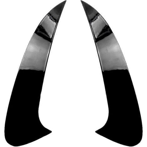 Spoiler de pare-chocs arrière noir brillant avec aileron et garniture d'aération arrière pour coupé C292 2015 2016 2017 2018 (1/5)