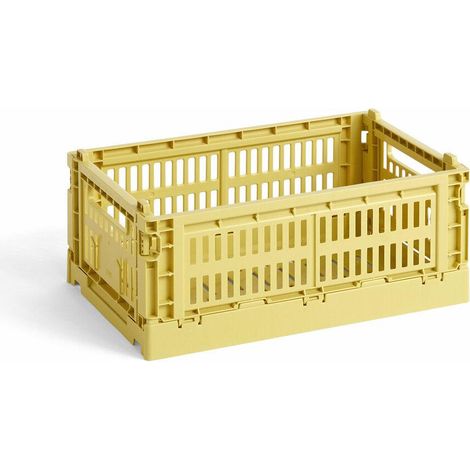 Hay Panier Colour Crate Gelb aus recyceltem Kunststoff